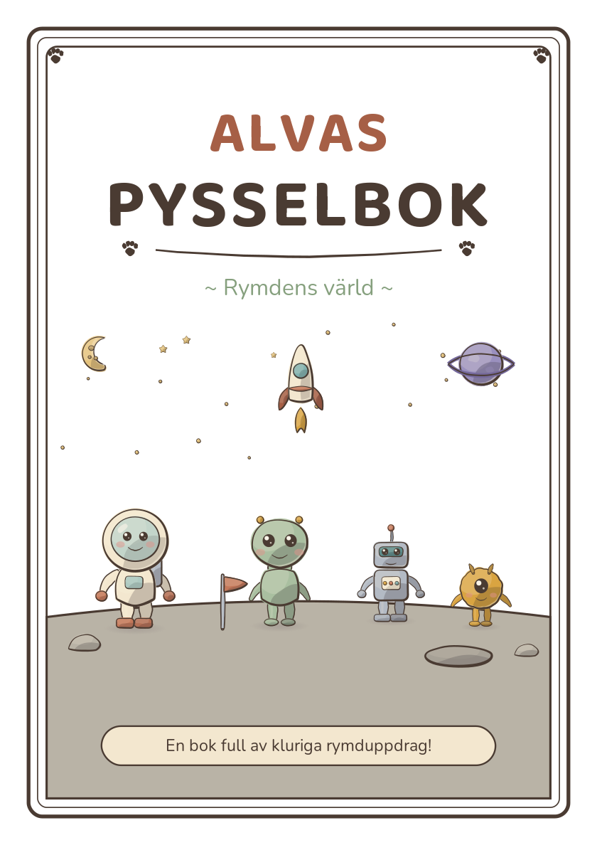 Exempelomslag – Alvas pysselbok om rymden