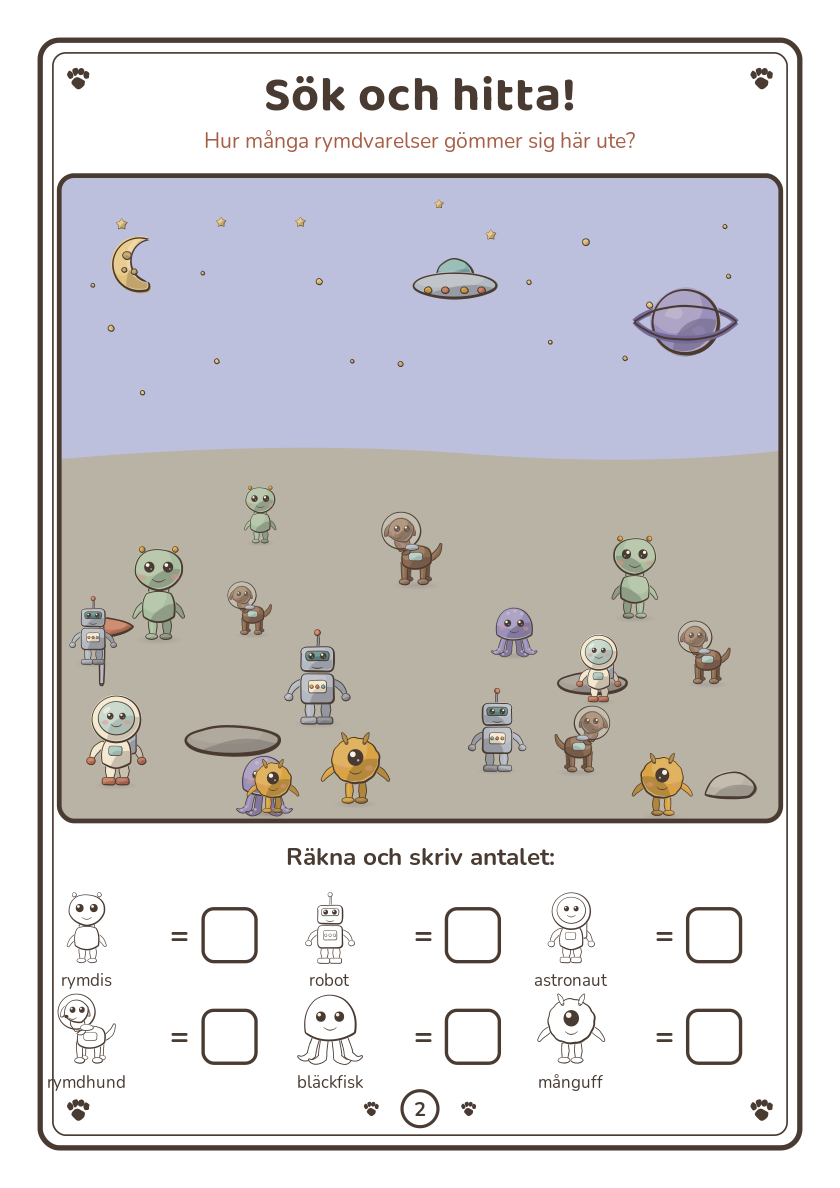 Exempelsida – Rymden